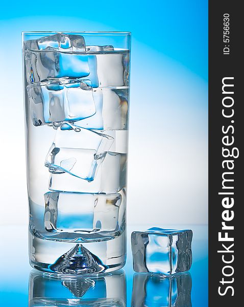 Iced Glass Of Cool Water