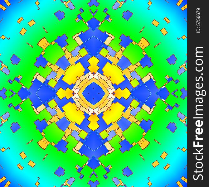 Colour Square Tile Pattern Background 17
