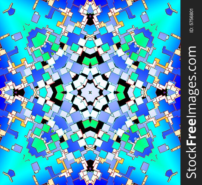 Colour Square Tile Pattern Background 14