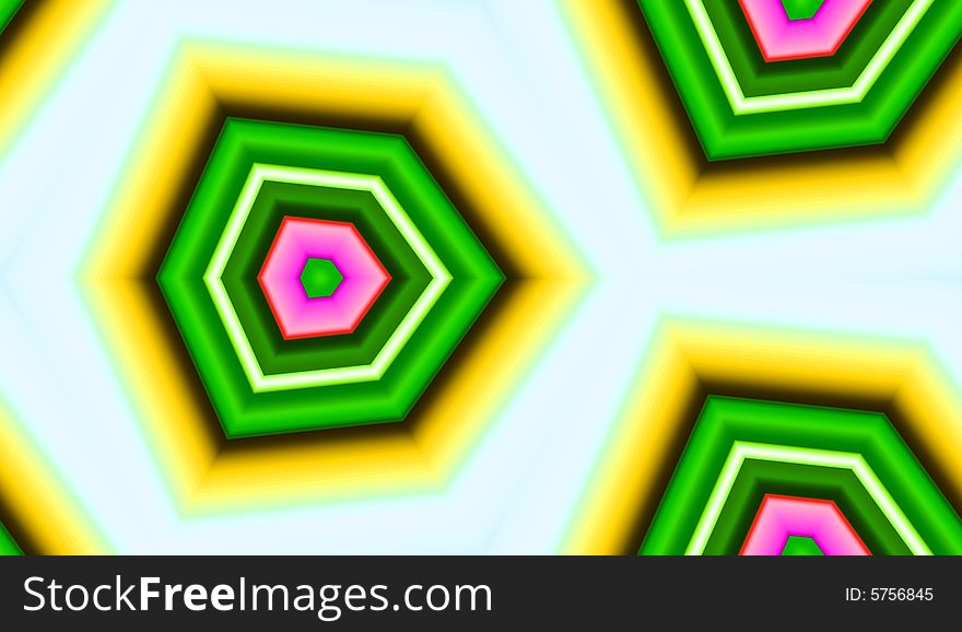 Colour Tile Pattern Background 6