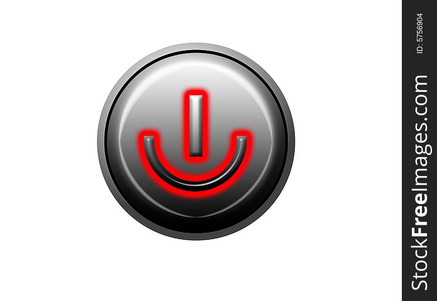 A simple image of a on switch or button. A simple image of a on switch or button.