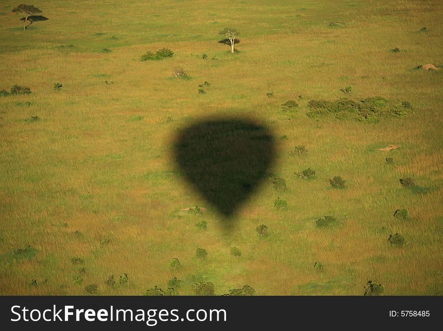 Shadow Of A Hot Air Balloon