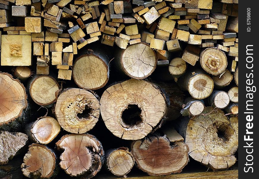 Logs cut