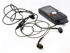 Mobile Phone With Mp3 Player Stock Photo Mobile Phone With Mp3 Player Stock Photo
