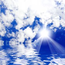 Sunny Sky Background Royalty Free Stock Photography Sunny Sky Background Royalty Free Stock Photography