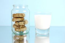 Milk And Cookies Stock Image
