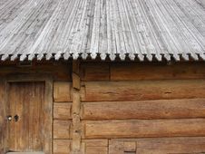 Greater Rural Log Hut Royalty Free Stock Images