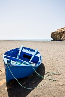 Blue Boat Royalty Free Stock Photo Blue Boat Royalty Free Stock Photo