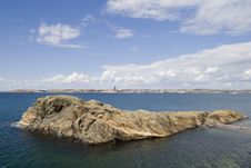 Coastal Island In Sunlight Stock Image Coastal Island In Sunlight Stock Image