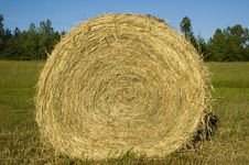 Hay Bale Roll Blue Sky Royalty Free Stock Photos Hay Bale Roll Blue Sky Royalty Free Stock Photos