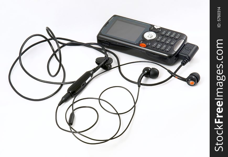 Cellphone With Earphones