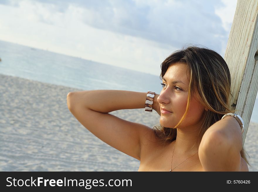 Woman On The Beach