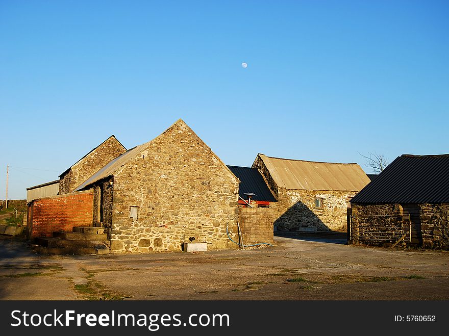 Old farmhouse in the evening light