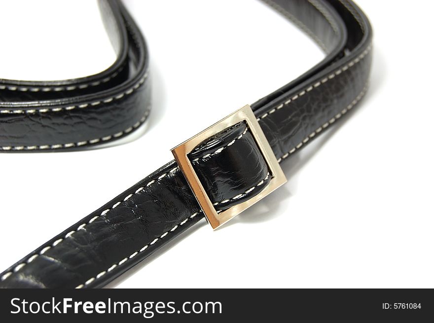 Black buckle isolated on white