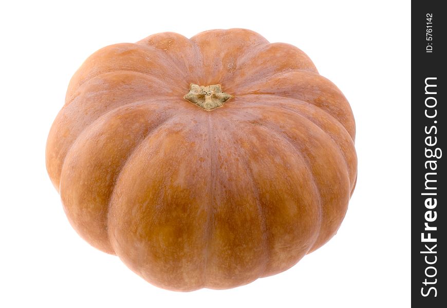 Orange pumpkin isolated on white