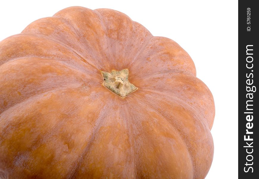 Orange pumpkin isolated on white