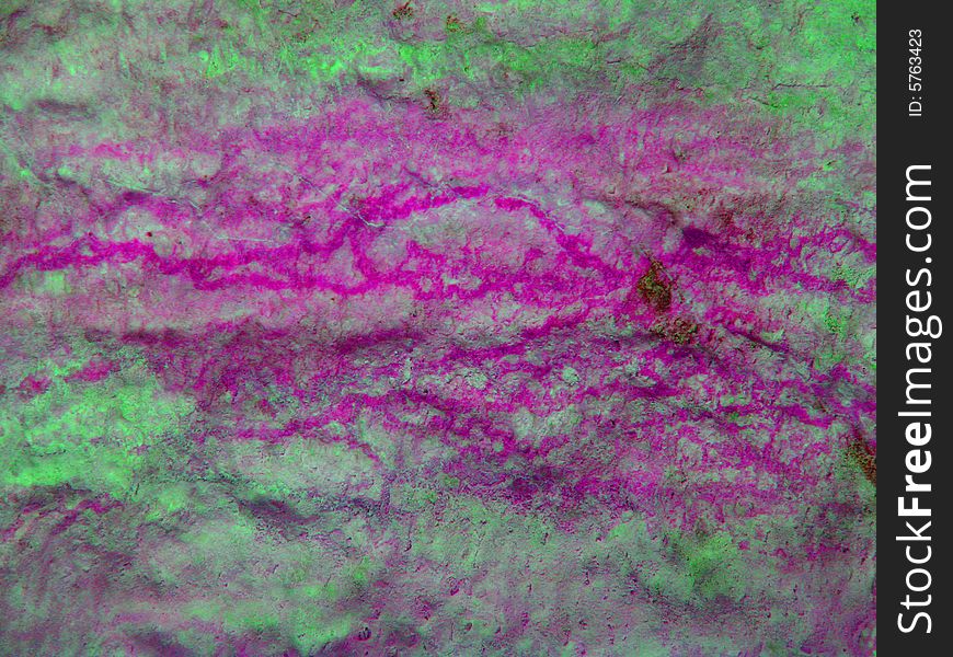 Green and purple and gray mineral deposits for a textured background. Green and purple and gray mineral deposits for a textured background