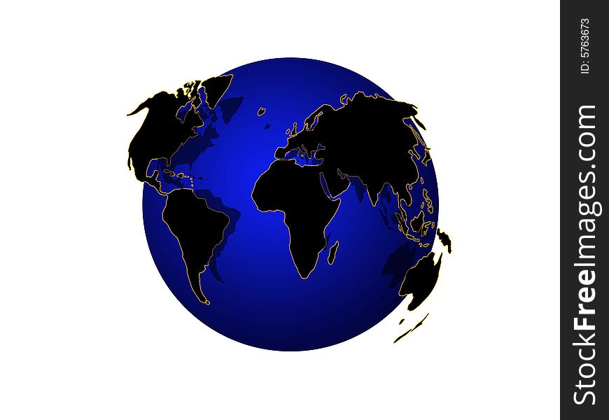 World Map-globe