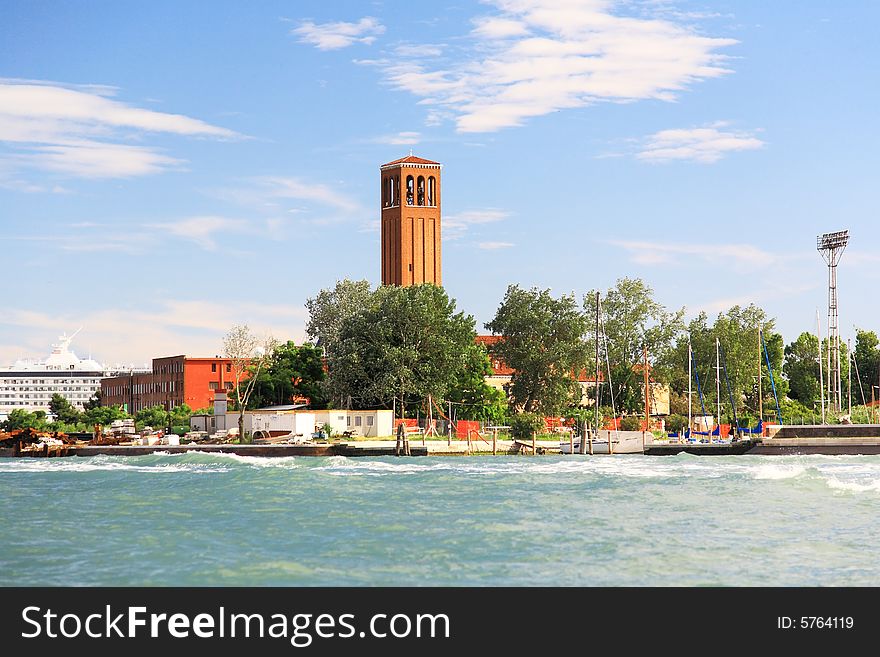 The scenery of near-by Island in Venice Italy. The scenery of near-by Island in Venice Italy