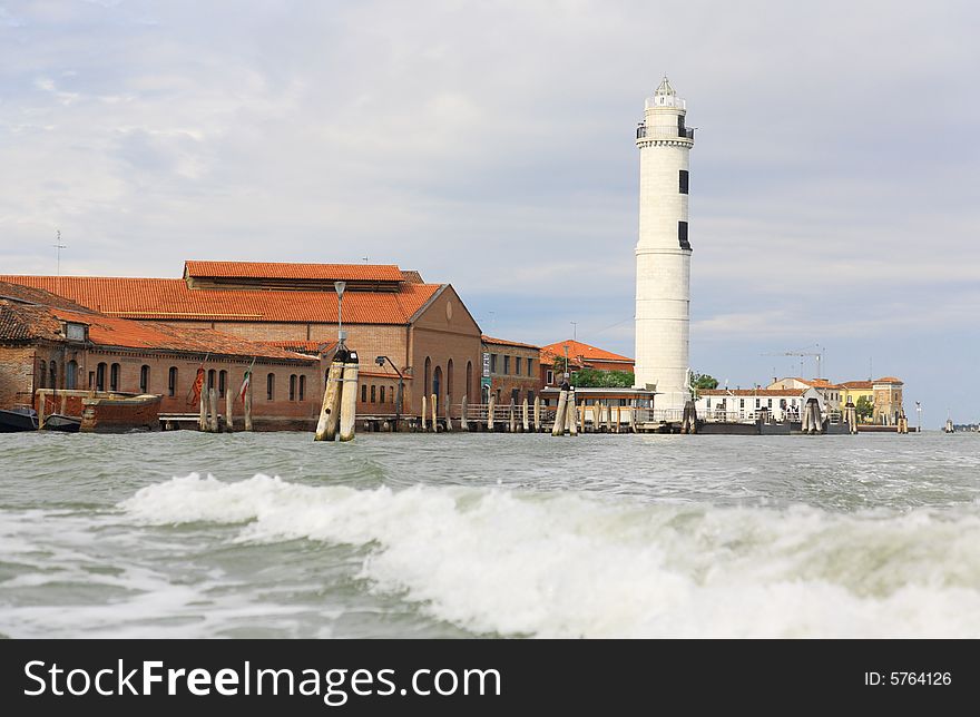 The scenery of Murano Island in Venice Italy. The scenery of Murano Island in Venice Italy