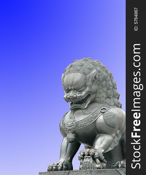 Lion sculpture