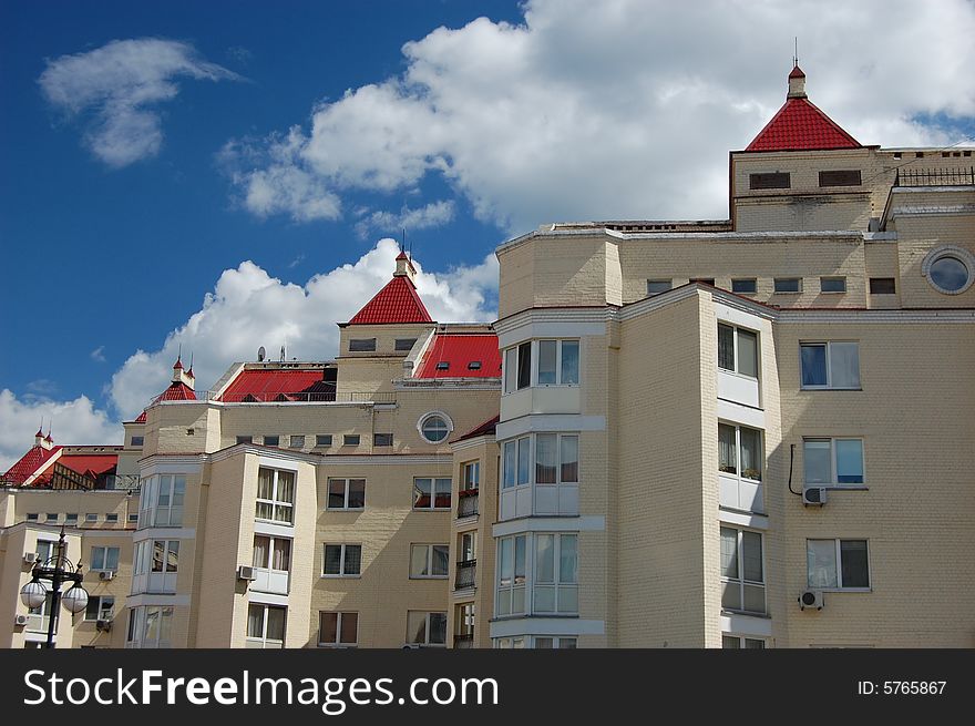 Typical architecture in modern residential area of Kiev. Typical architecture in modern residential area of Kiev