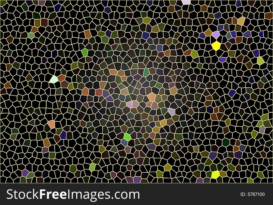 The mottled colorful glass background. The mottled colorful glass background.