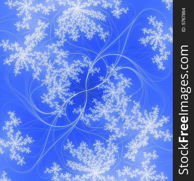 Abstract blue background, tender pattern from the thin lines and the soft snowflakes. Abstract blue background, tender pattern from the thin lines and the soft snowflakes.