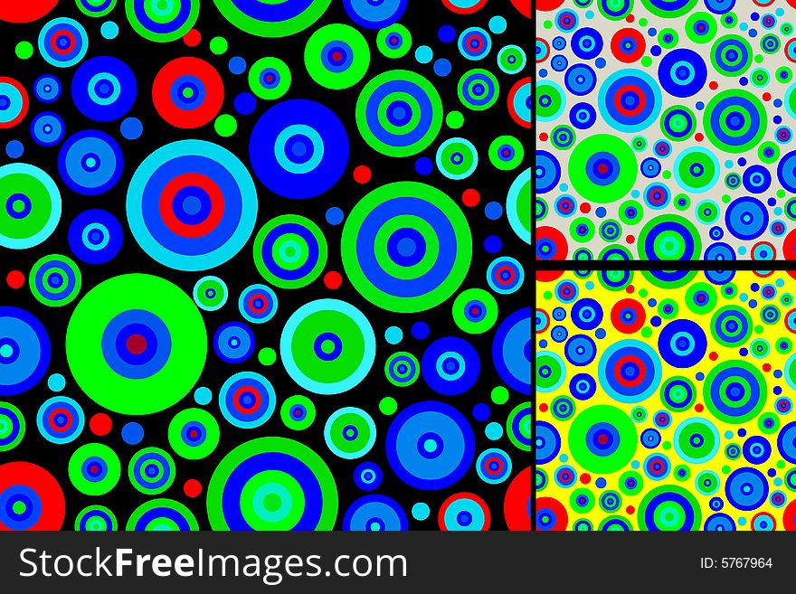 Colored Background Of Circles