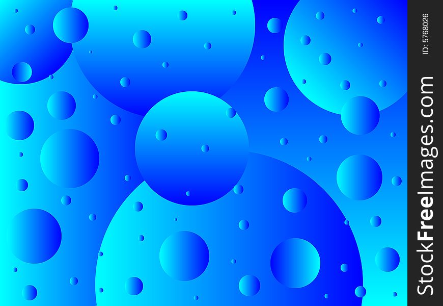Modern abstract background with bubbles illustration