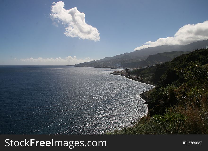 The coast of la palma