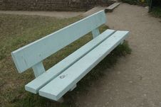 White Painted Wooden Bench Royalty Free Stock Image White Painted Wooden Bench Royalty Free Stock Image
