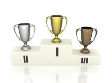 Pedestal Winners Royalty Free Stock Images Pedestal Winners Royalty Free Stock Images