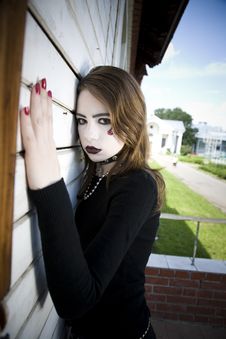 Beautiful Gothic Girl Royalty Free Stock Images