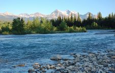 Mountains And River Royalty Free Stock Photography Mountains And River Royalty Free Stock Photography
