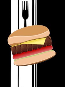 Cheese Burger Royalty Free Stock Photography