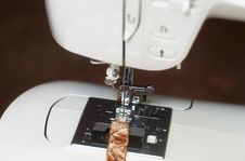 Close-up Of Sewing Machine Stock Image
