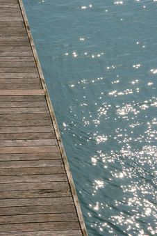 Timber Jetty Royalty Free Stock Images