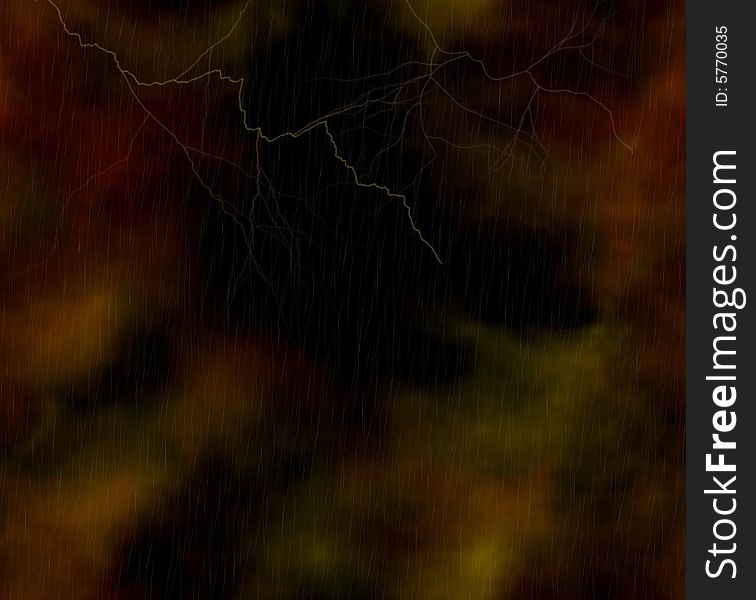 Computer rendered lightning background illustration