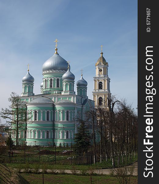 Orthodox church of a monastery in Diveevo