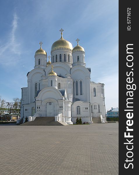 Orthodox church of a monastery in Diveevo