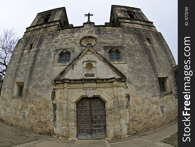 Concepcion Mission In San Antonio, Texas.