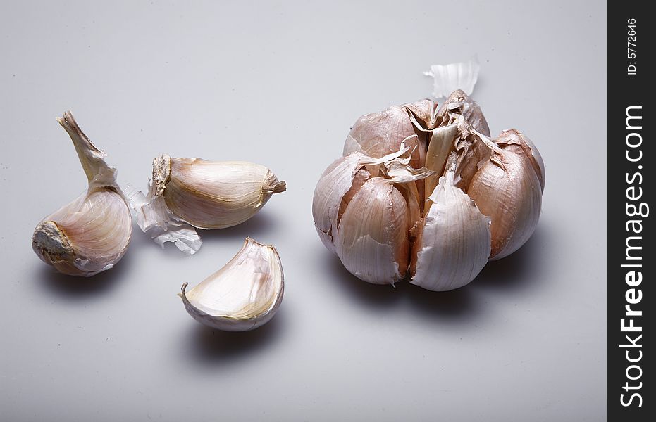 Shiny appetite and healthy garlic