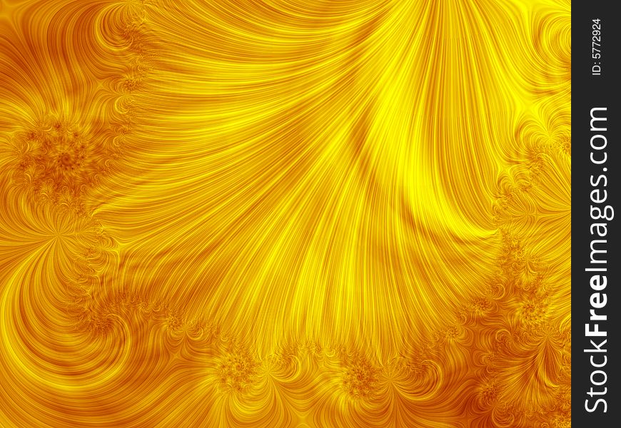 Abstract yellow background. Fractal image