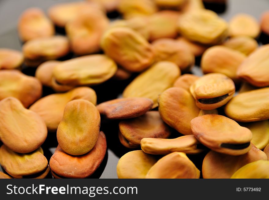 Some broad beans composition in a close shot. Some broad beans composition in a close shot.