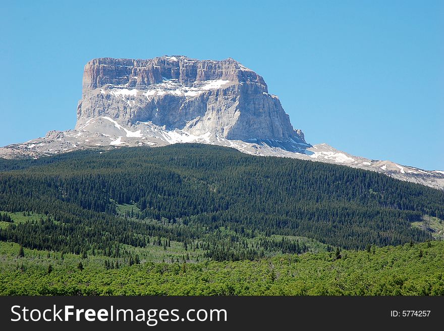 Rocky mountain and hillside forests in glacier national park, montana, united states. Rocky mountain and hillside forests in glacier national park, montana, united states