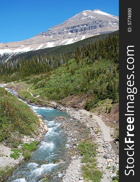 Mountains And Creek