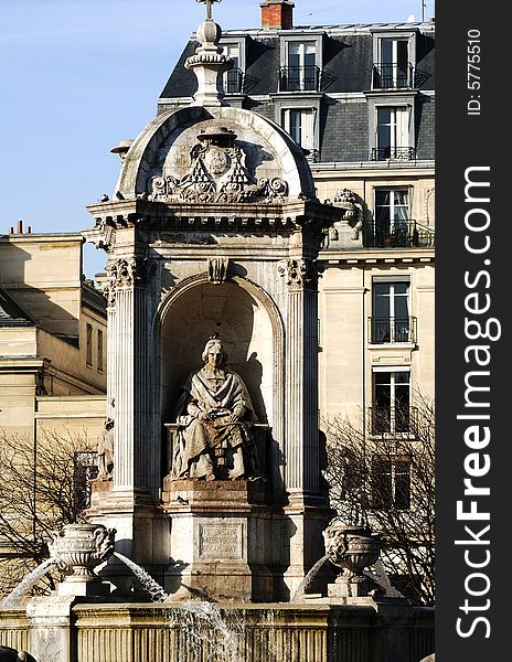 France, Paris: Saint-Sulpice Church, Fontaine des Orateurs-Sacres. France, Paris: Saint-Sulpice Church, Fontaine des Orateurs-Sacres