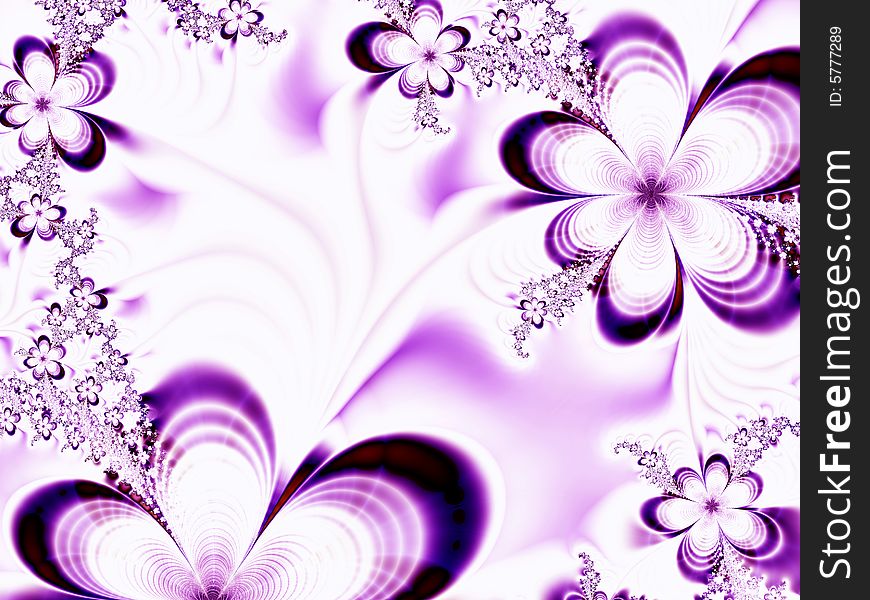 Frame of beautiful violet flowers. Frame of beautiful violet flowers