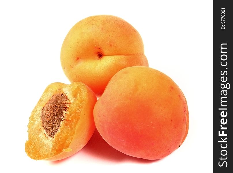 Apricots Isolated